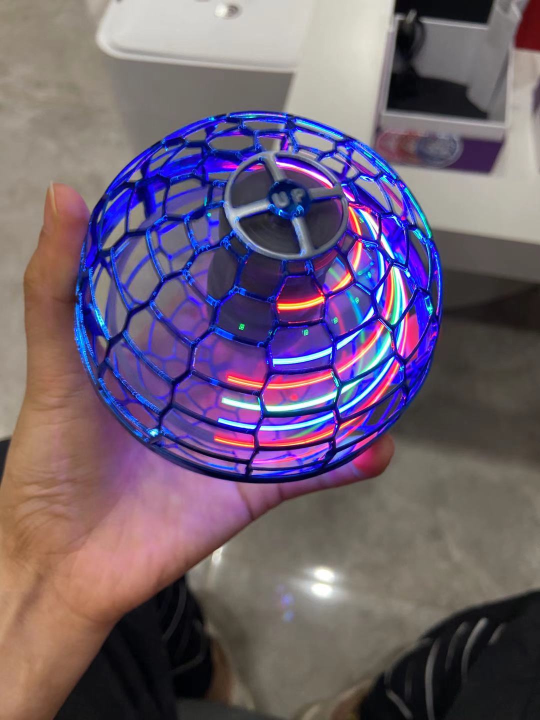Flynova Pro Flying Ball Spinner Toy Hand Controlled Drone Helicopter 360 Rotating Mini UFO With Light Kids Gifts