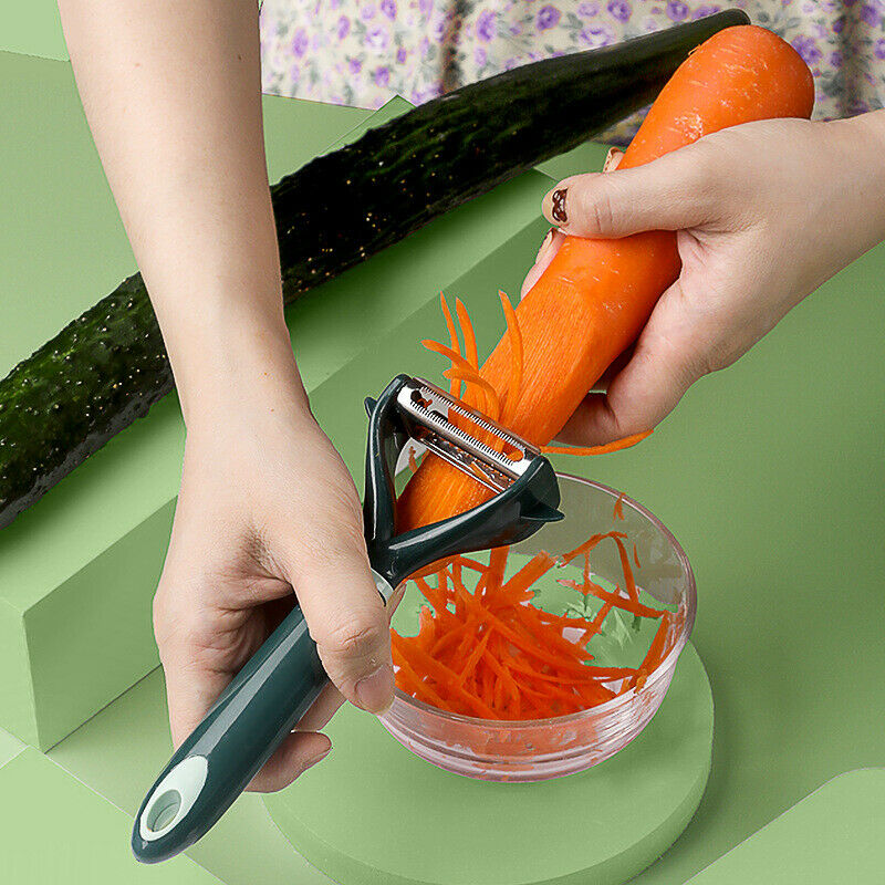 2 In 1 Vegetable Fruit Potato Peeler Upgrade Sharp Parer Slicer Julienne Cutter