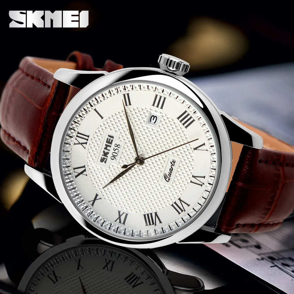 Mens Watches Top Brand Luxury Quartz Watch Skmei Fashion Casual Business Wristwatches Waterproof Male Watch Relogio Masculino